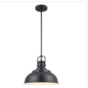New home decorators Shelston Black Industrial Pendant Light